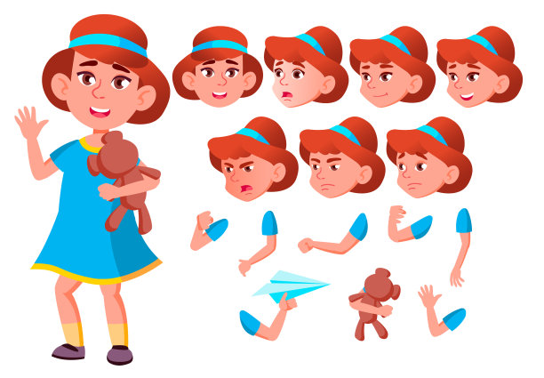 女孩，孩子，青少年朋友，聪明图片下载