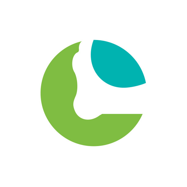 人体护脚标志字母c脚标志设计图片下载