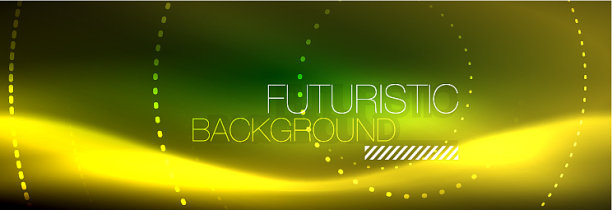 黄色霓虹抽象背景与虚线图片下载