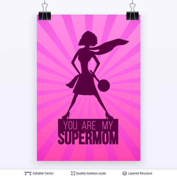 母亲节贺卡横幅模板图片下载