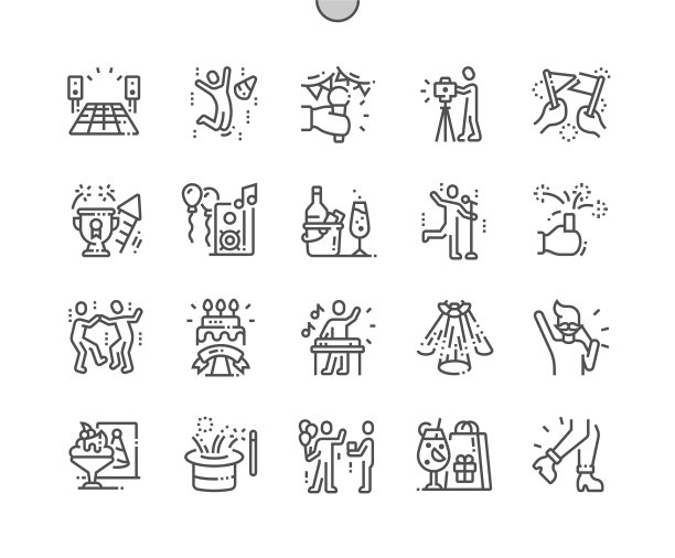 派对和庆典精心制作像素完美图片下载