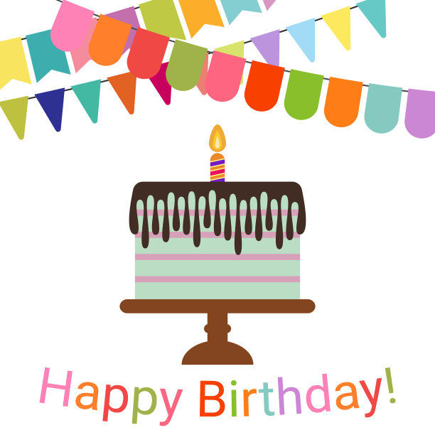 庆祝生日的甜蛋糕图片下载