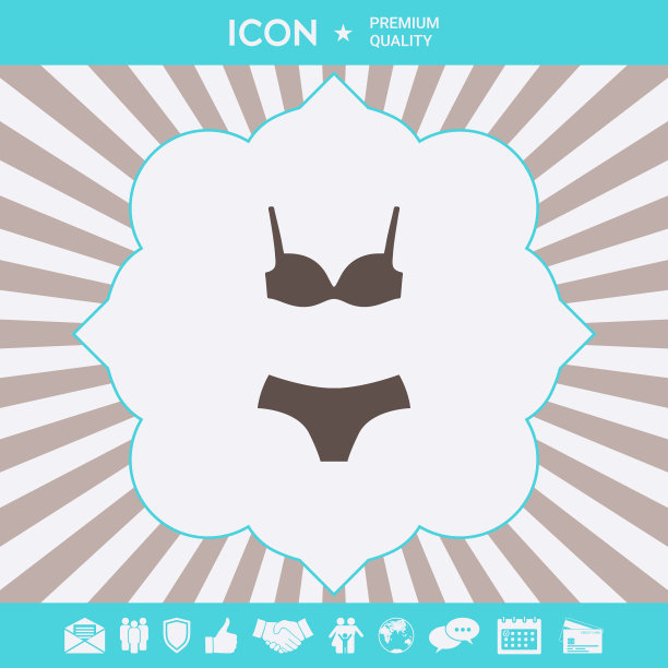 套式内衣或泳装两件套比基尼图片下载