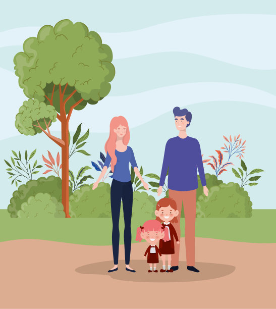 老师夫妇和孩子们在一起图片下载