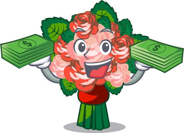 与钱袋上的花束分开用图片下载