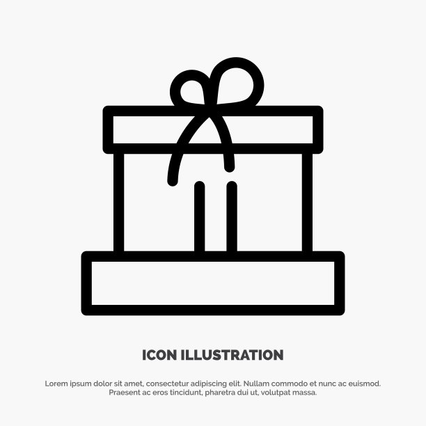 礼盒复活节自然线图标图片下载