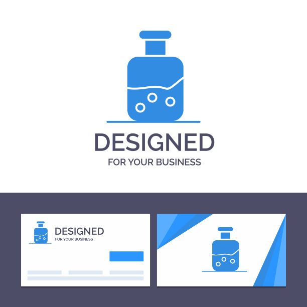 创意名片和标志模板实验室测试图片下载