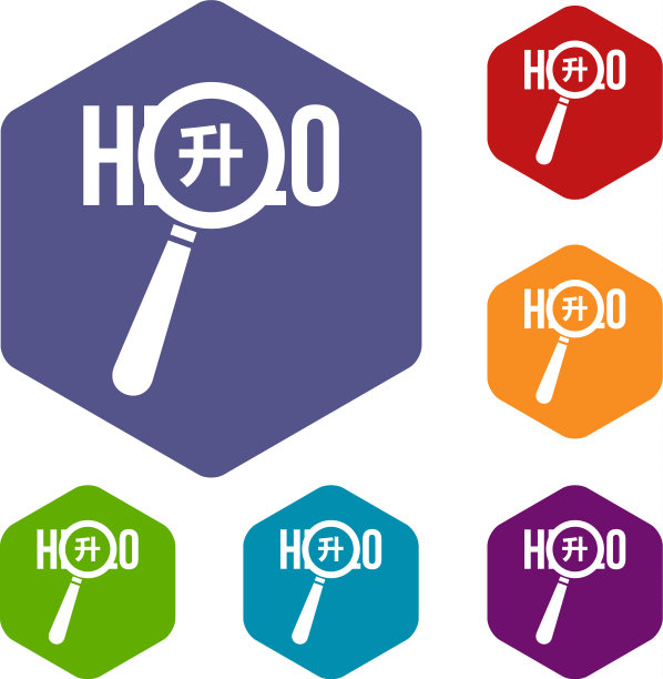 放大镜在你好字图标设置图片下载