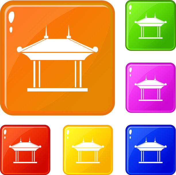 宝塔图标设置颜色图片下载