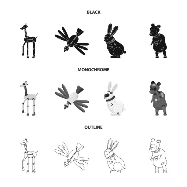 孤立物体玩具和科学符号集图片下载