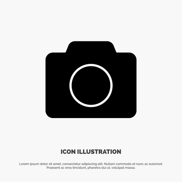 相机图像基本用户界面固体字形图标图片下载