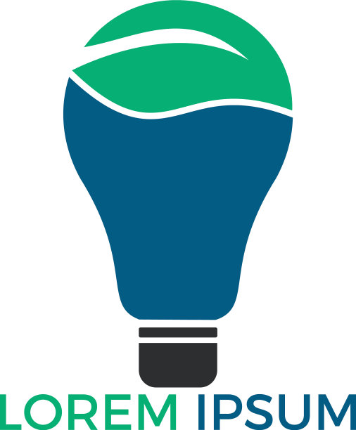 球泡灯叶标志图片下载