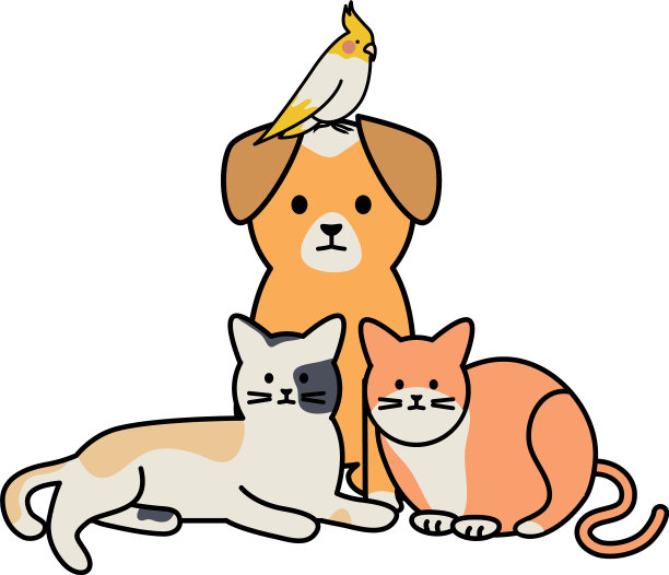 可爱的团体吉祥物可爱的人物图片下载