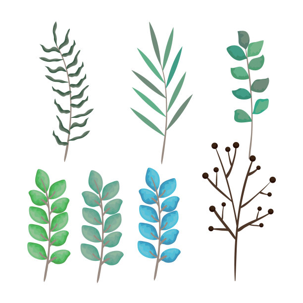 分支与叶子设置样式图标图片下载