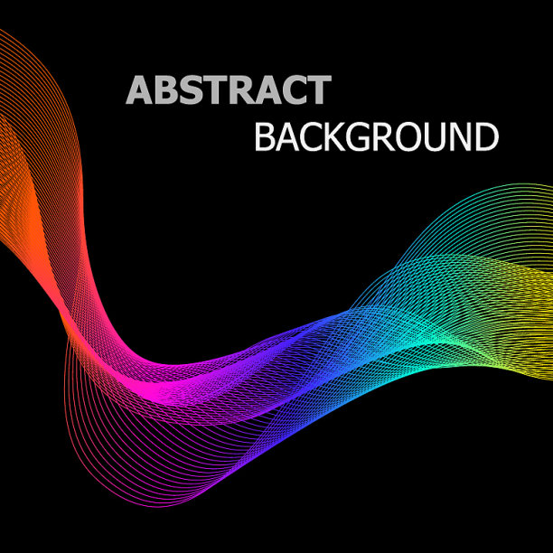 抽象背景用彩色线条波浪上图片下载