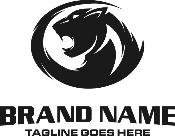 黑豹头标志图片下载