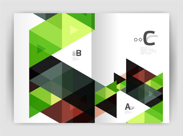 打印三角现代打印模板图片下载