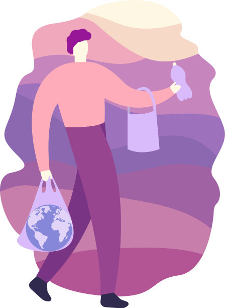 人类把垃圾倾倒在城市附近的森林里图片下载