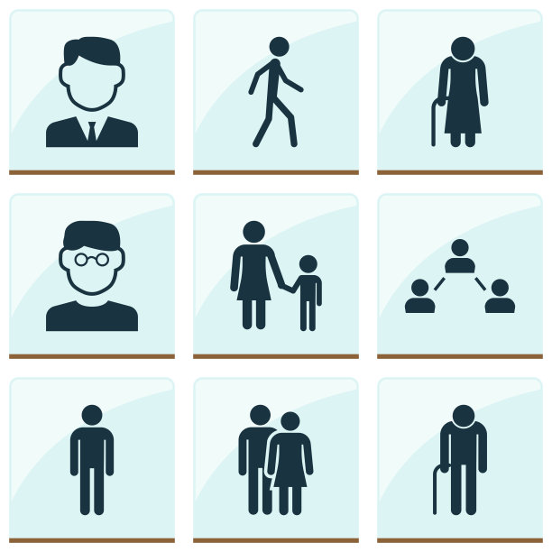 人图标集合的科学家工作图片下载