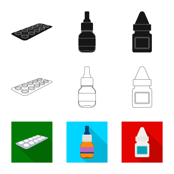 孤立的物体零售和医疗保健符号图片下载