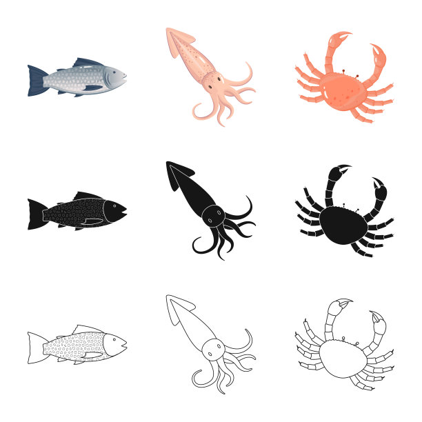 孤立的物体新鲜和餐厅标志图片下载