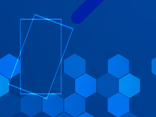 蓝色几何抽象背景图片下载