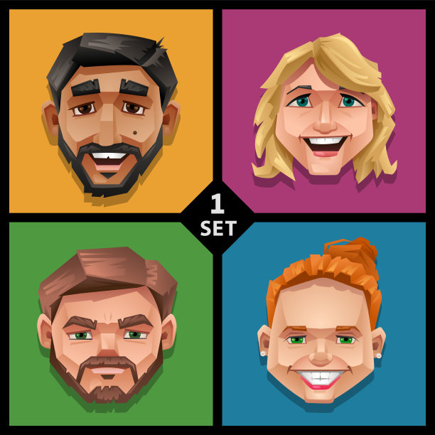 滑稽的脸-set 1图片下载