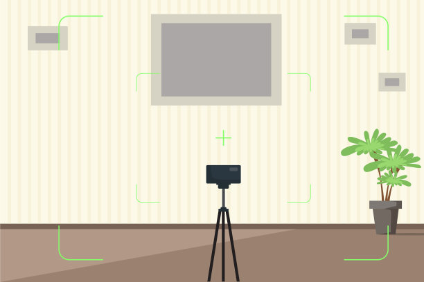 房间内部有相机取景器图片下载