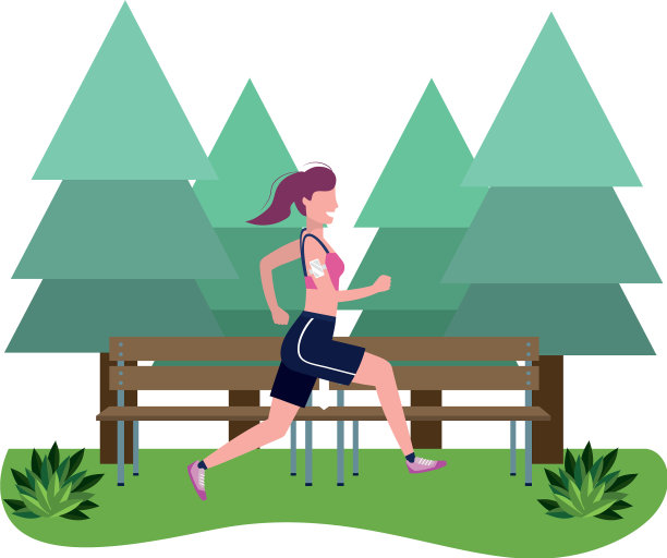 健身运动火车卡通图片下载