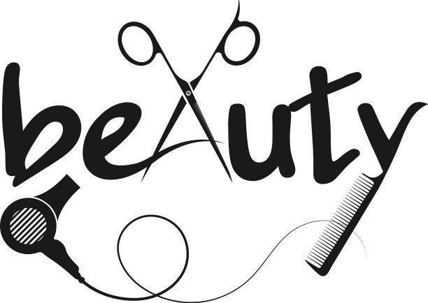 美容剪刀和梳子设计图片下载