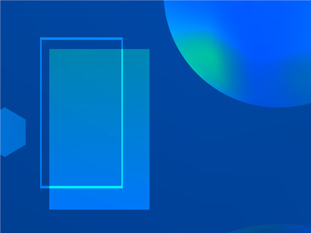 蓝色几何抽象背景图片下载