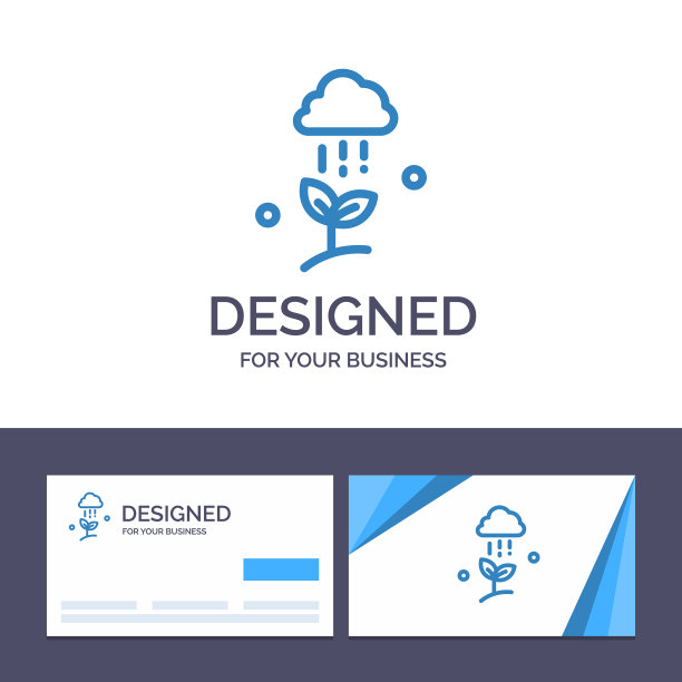 创意名片和标志模板云图片下载