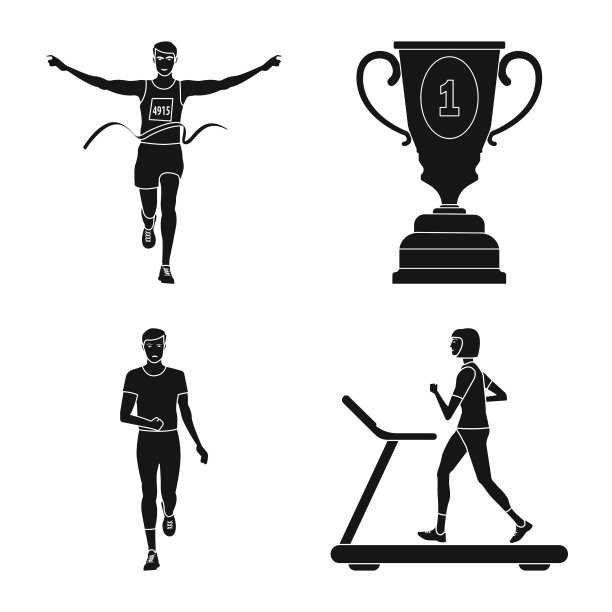 隔离对象健康和健身符号集图片下载