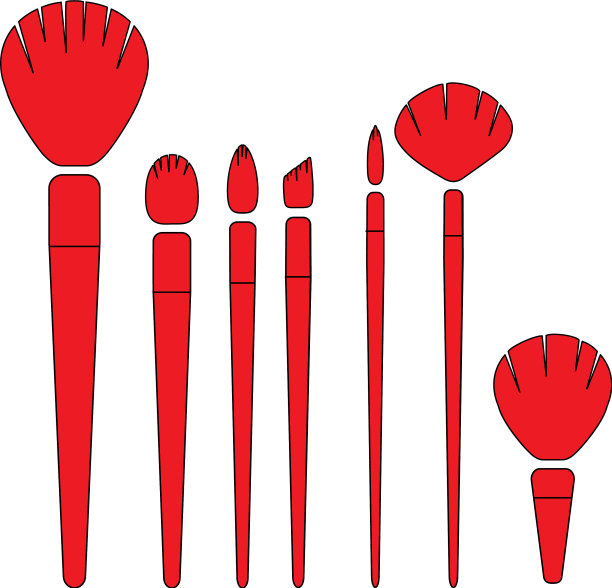 化妆刷组图片下载