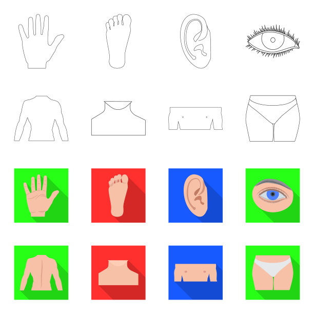 设计人类和部分图标收集图片下载