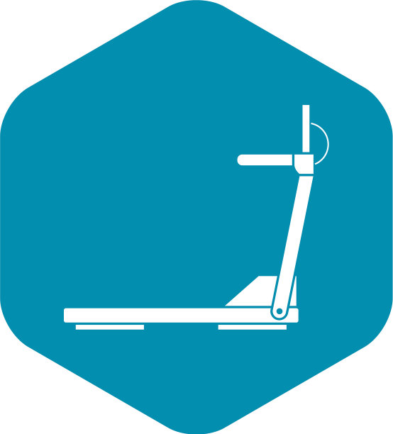 运动跑步机跑步道路设备图标图片下载