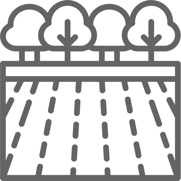 园林景观线图标图片下载