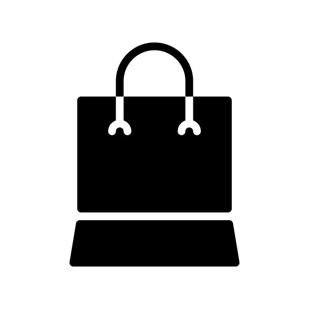 纯色风格纸袋图标图片下载
