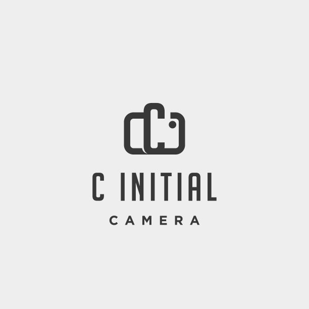 C初始摄影标志模板设计图片下载