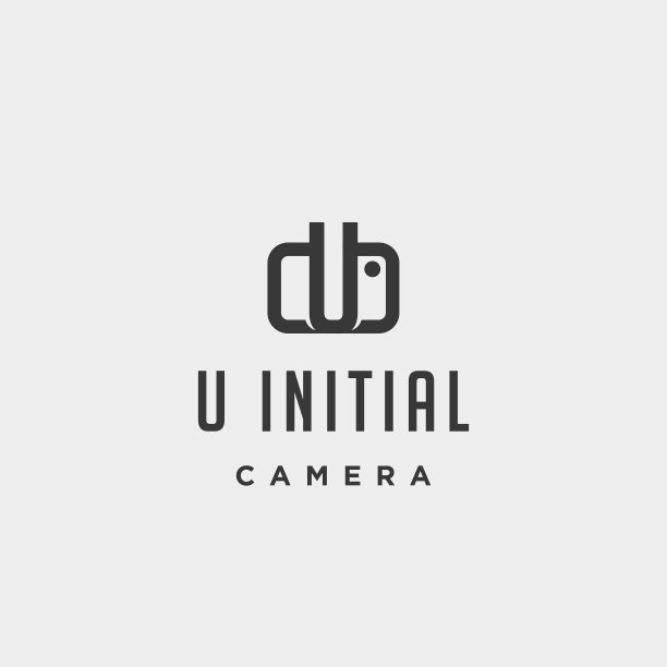 U初始摄影标志模板设计图片下载