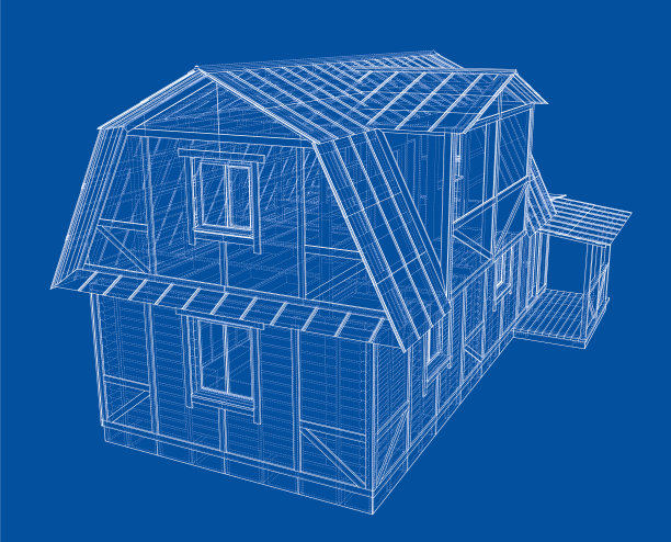 房屋草图渲染3d图片下载
