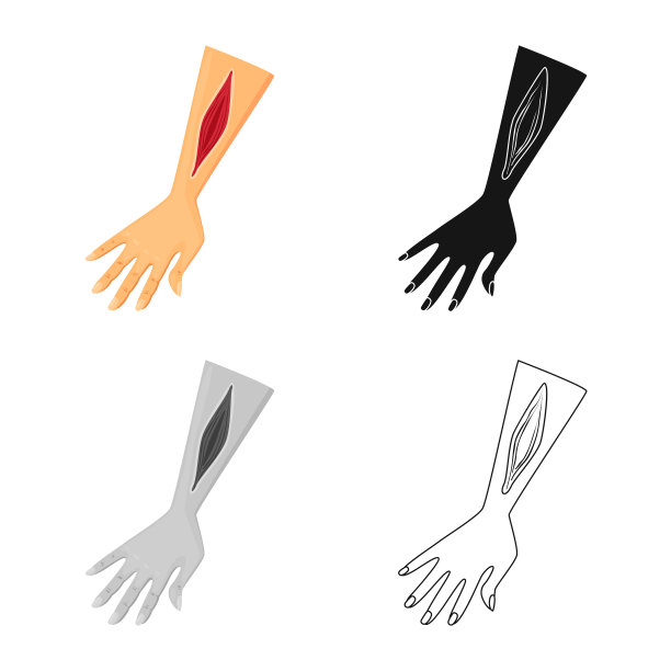 手臂受伤标志图片下载