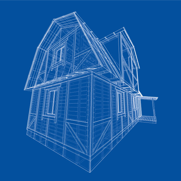 房屋草图渲染3d图片下载