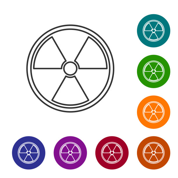 灰色放射线图标孤立在白色上图片下载