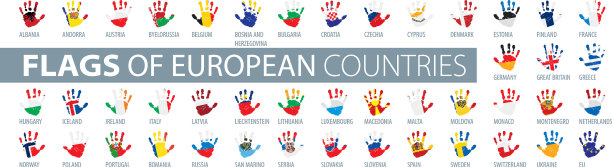 手和国旗图片下载