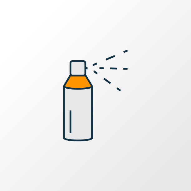 喷雾图标彩色线条符号优质图片下载