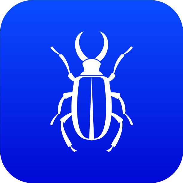 Lucanus cervus图标数字蓝色图片下载