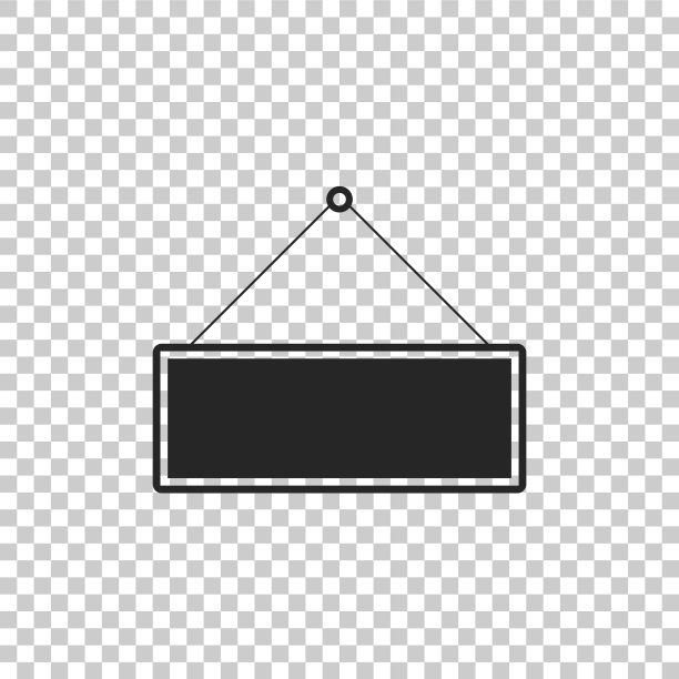 标牌图标隔离在透明的背景上图片下载