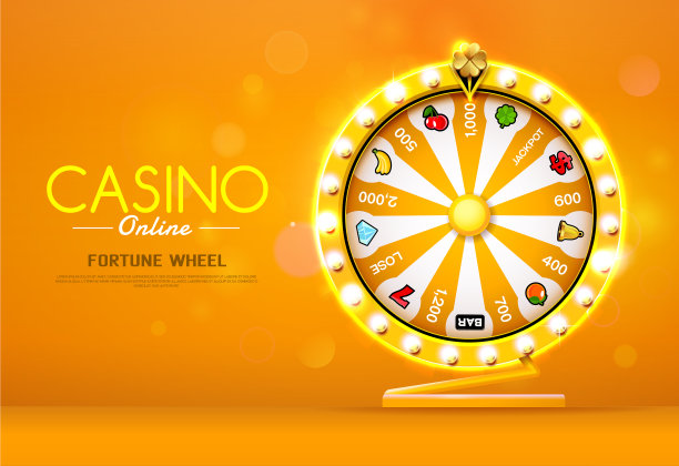 幸运轮在散景背景上旋转图片下载