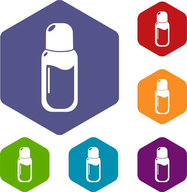 香水瓶图标六面体图片下载